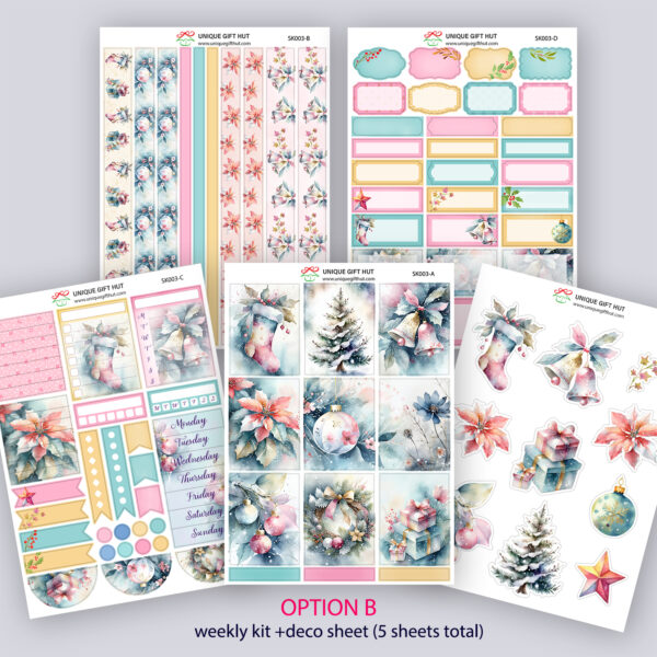 Christmas Planner sticker kit