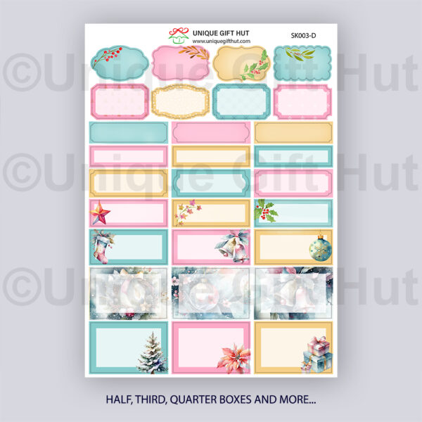 Christmas Planner sticker kit